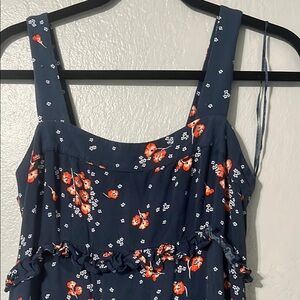 Floral Navy Blue Dress